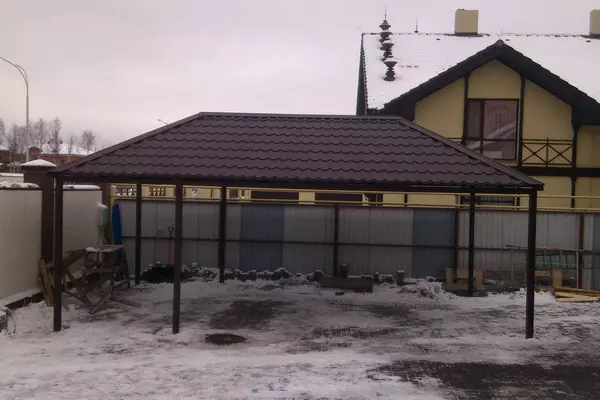 Вальмовые навесы с установкой в Санкт-Петербурге